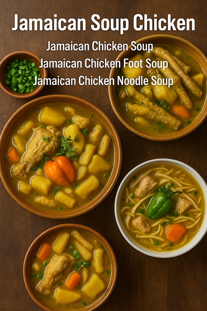 jamaican soup chicken with noodles