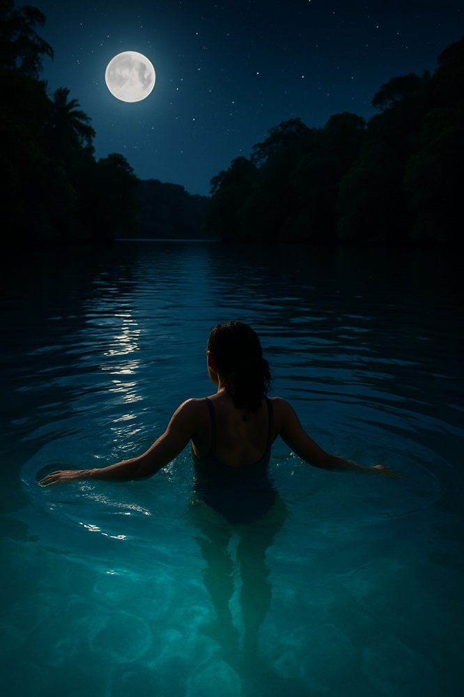 Blue Lagoon Jamaica at Night